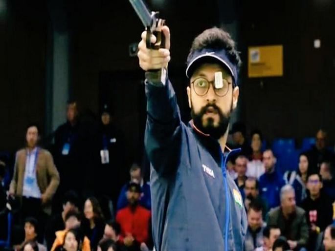 India Abhishek Verma won gold in 10m Air Pistol gold medal at issf shooting World Cup and assured fifth tokyo 2020 quota in shooting | ISSF World Cup: अभिषेक वर्माचा 'सुवर्ण'वेध अन् ऑलिम्पिक प्रवेश... India Abhishek Verma won gold in 10m Air Pistol gold medal at issf shooting World Cup and assured fifth tokyo 2020 quota in shooting | ISSF World Cup: अभिषेक वर्माचा 'सुवर्ण'वेध अन् ऑलिम्पिक प्रवेश...