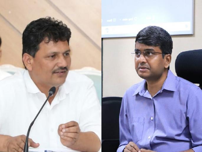 Verbal clash between MLA Prakash Abitkar and Collector Rahul Rekhawar in a meeting at the Government Rest House | Kolhapur: जिल्हाधिकारी-आबिटकर यांच्यात शाब्दिक चकमक, एजंटांचा सुळसुळाट झाल्याचा आरोप Verbal clash between MLA Prakash Abitkar and Collector Rahul Rekhawar in a meeting at the Government Rest House | Kolhapur: जिल्हाधिकारी-आबिटकर यांच्यात शाब्दिक चकमक, एजंटांचा सुळसुळाट झाल्याचा आरोप