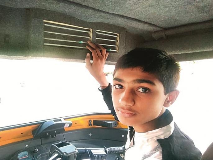 genius son set AC in father's auto rickshaw for relief from heat | उष्णतेमुळे वडिलांना होणाऱ्या यातना जिनिअस मुलाने केल्या ‘शीतल’...