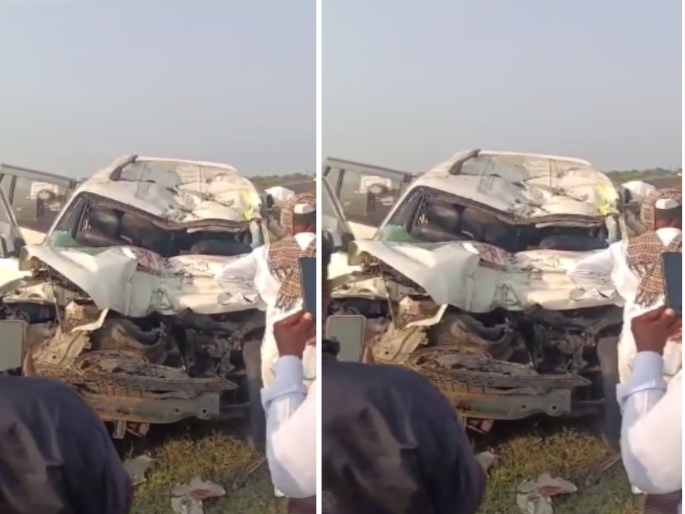 One person died on the spot, three were seriously injured in a jeep accident | जीपच्या भीषण अपघातात एकाचा जागीच मृत्यू, तिघे गंभीर जखमी One person died on the spot, three were seriously injured in a jeep accident | जीपच्या भीषण अपघातात एकाचा जागीच मृत्यू, तिघे गंभीर जखमी
