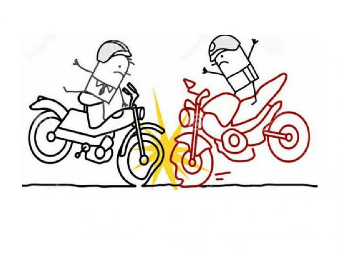 Two two-wheelers collided, and both lodged complaints with the police | दोन दुचाकी एकमेकांना धडकल्या, दोन्ही दुचाकीस्वारांनी पोलिसात तक्रारी दाखल केल्या Two two-wheelers collided, and both lodged complaints with the police | दोन दुचाकी एकमेकांना धडकल्या, दोन्ही दुचाकीस्वारांनी पोलिसात तक्रारी दाखल केल्या