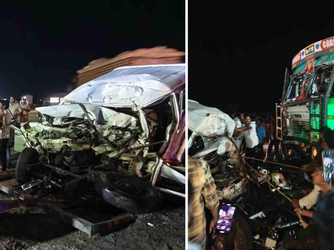 Four people died on the spot in a horrific truck-Bolero accident; one seriously injured, admitted to hospital | ट्रक-बोलेरोच्या भीषण अपघातात चार जण जागीच ठार; एक जण गंभीर जखमी, रुग्णालयात दाखल Four people died on the spot in a horrific truck-Bolero accident; one seriously injured, admitted to hospital | ट्रक-बोलेरोच्या भीषण अपघातात चार जण जागीच ठार; एक जण गंभीर जखमी, रुग्णालयात दाखल