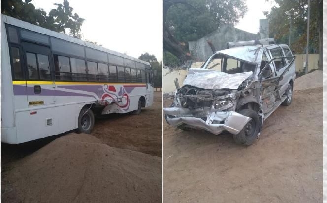 Fatal accidents in Dahegaon in Nagpur district; 2 killed, 7 injured | नागपूर जिल्ह्यात दहेगावनजीक भीषण अपघात ; २ ठार, ७ जण जखमी