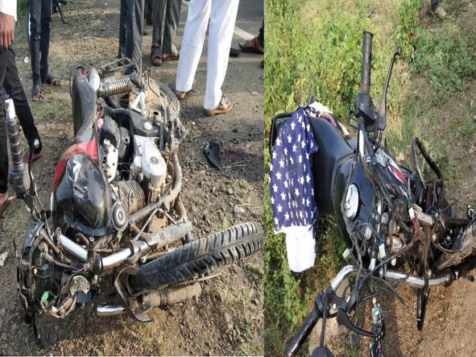 Three bikes meet an accident on the diversion road in Majalgaon; 3 killed on the spot | माजलगावात वळण रस्त्यावर तीन बाईक भिडल्या; तिघे जागीच ठार Three bikes meet an accident on the diversion road in Majalgaon; 3 killed on the spot | माजलगावात वळण रस्त्यावर तीन बाईक भिडल्या; तिघे जागीच ठार