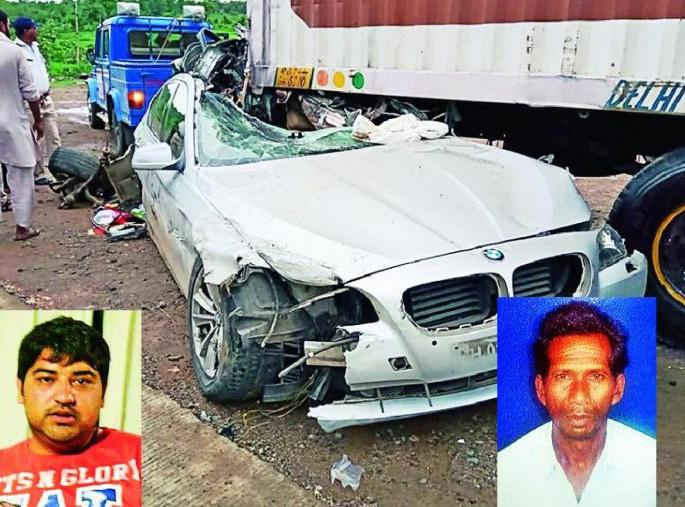 Speedy car hit container: Two killed, three injured | भरधाव कार कंटेनरवर आदळली : दोघांचा मृत्यू, तिघे जखमी