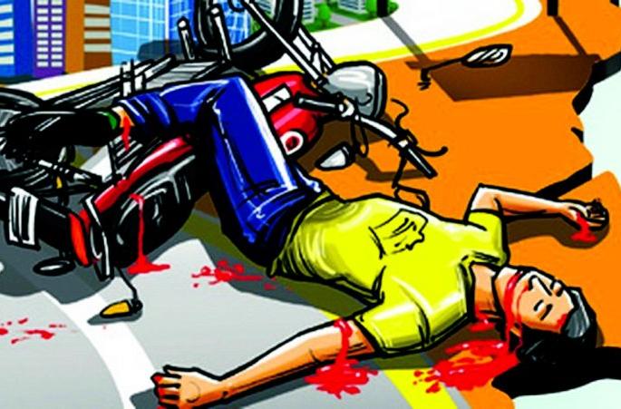 The truck flew bicycle, one died, one injured | ट्रकने दुचाकीला उडविले, एकाचा मृत्यू, एक जखमी The truck flew bicycle, one died, one injured | ट्रकने दुचाकीला उडविले, एकाचा मृत्यू, एक जखमी