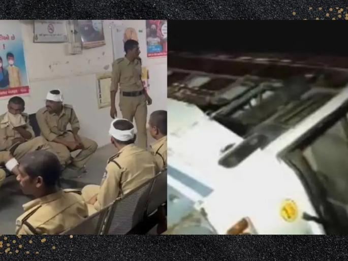 gujarat panchmahal bus carrying jawans overturns 38 injured | भीषण अपघात! गुजरातमध्ये जवानांना घेऊन जाणारी बस दरीत कोसळली, 38 जखमी gujarat panchmahal bus carrying jawans overturns 38 injured | भीषण अपघात! गुजरातमध्ये जवानांना घेऊन जाणारी बस दरीत कोसळली, 38 जखमी