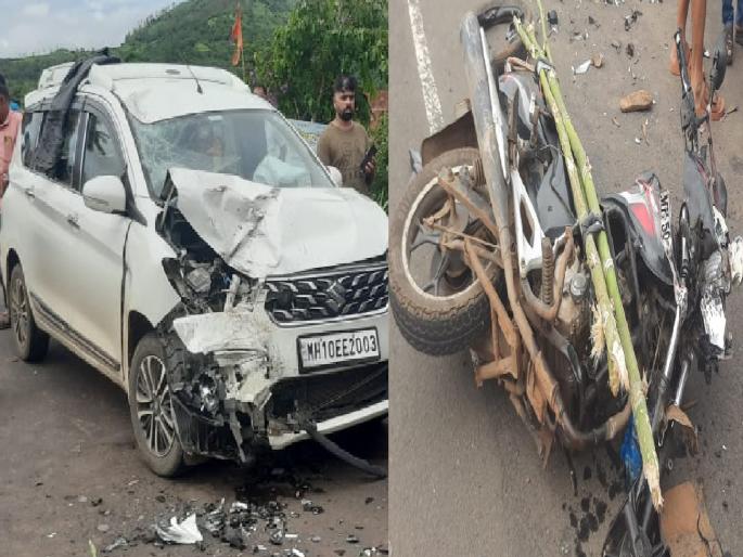 died on the spot in a car bike collision in Sangli | Sangli Accident: कार-दुचाकीच्या धडकेत एक परप्रांतीय जागीच ठार died on the spot in a car bike collision in Sangli | Sangli Accident: कार-दुचाकीच्या धडकेत एक परप्रांतीय जागीच ठार