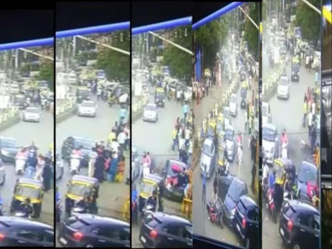 car accident in Mumbai Dharavi area girl rams 5 people with car | मुंबई: ब्रेकऐवजी अॅक्सिलेटर दाबले; कारच्या धडकेत ५ जखमी car accident in Mumbai Dharavi area girl rams 5 people with car | मुंबई: ब्रेकऐवजी अॅक्सिलेटर दाबले; कारच्या धडकेत ५ जखमी