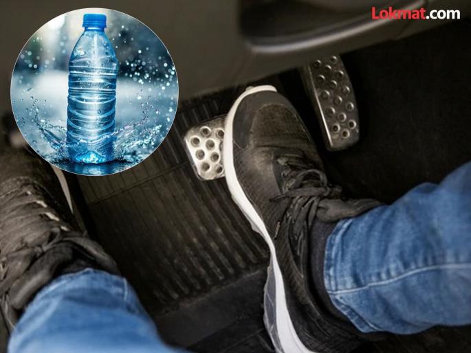 Two businessmen die after speeding car rams into trolley with water bottle stuck under brake pedal | ब्रेक पॅडलखाली अडकली पाण्याची बाटली, भरधाव कार ट्रॉलीमध्ये घुसून दोन व्यावसायिकांचा मृत्यू