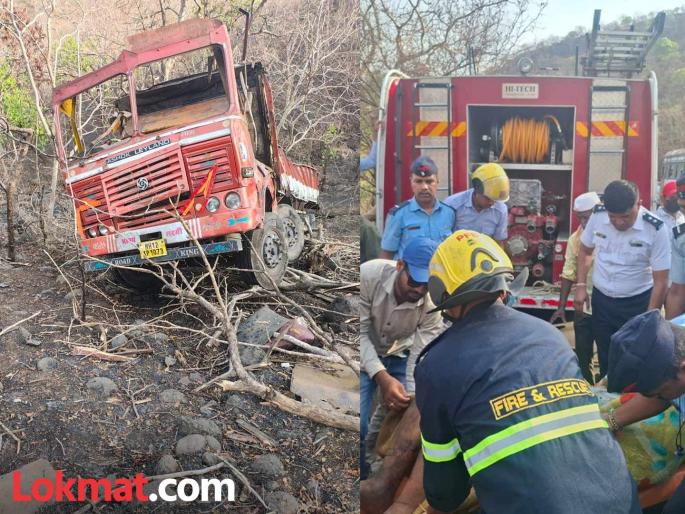 Lost control Truck fell directly into a 200-foot gorge in Katraj Ghat Driver injured | नियंत्रण सुटले; ट्रक थेट कात्रज घाटातील २०० फूट दरीत कोसळला; वाहनचालक जखमी