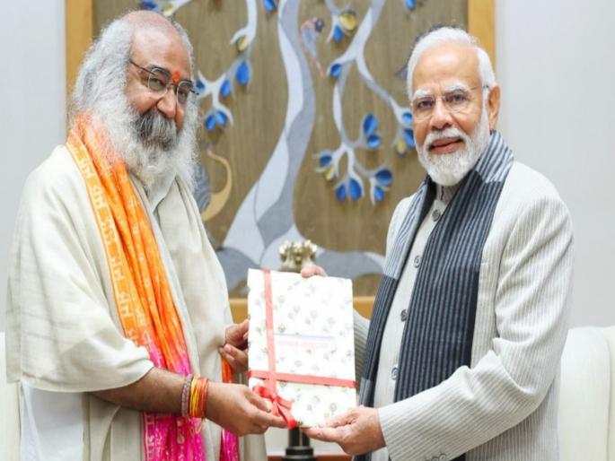 Acharya Pramod Krishnam met PM Modi, says 'Is it a crime to meet the Prime Minister of the country? | 'देशाच्या पंतप्रधानांना भेटणे गुन्हा आहे का?, आचार्य प्रमोद कृष्णम यांच्या पोस्टने चर्चेला उधाण Acharya Pramod Krishnam met PM Modi, says 'Is it a crime to meet the Prime Minister of the country? | 'देशाच्या पंतप्रधानांना भेटणे गुन्हा आहे का?, आचार्य प्रमोद कृष्णम यांच्या पोस्टने चर्चेला उधाण