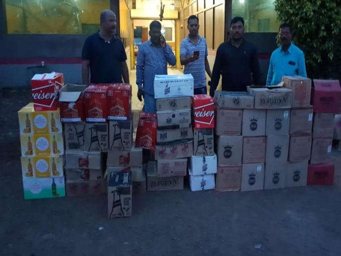 raid on online bingo station with illegal liquor by barmati crime branch | बारामती क्राईम ब्रँचचा अवैध दारुविक्रीसह ऑनलाईन बिंगो अड्डयावर छापा raid on online bingo station with illegal liquor by barmati crime branch | बारामती क्राईम ब्रँचचा अवैध दारुविक्रीसह ऑनलाईन बिंगो अड्डयावर छापा