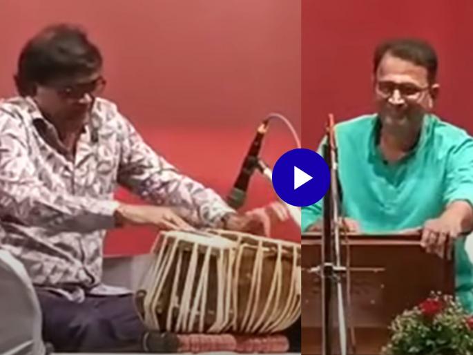 actor Ashok Saraf played tabla with actor Vignesh Joshi harmonium video viral | Video: वाह मामा वाह! अशोक सराफांची तबल्यावरची थाप ऐकून सारेच अवाक्, व्हिडीओ बघाच