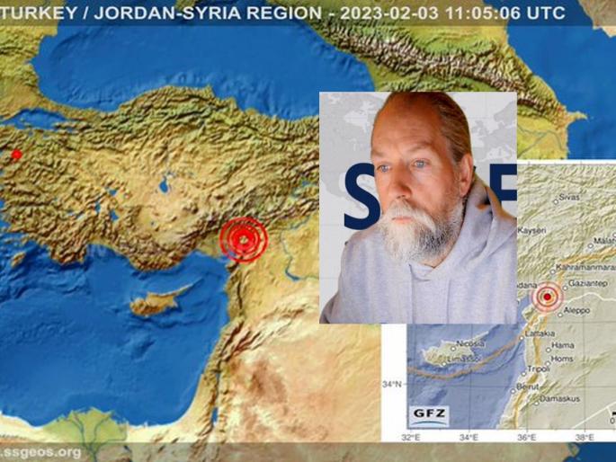 Taken lightly? Turkey or Syria, exact location, magnitude 7.5; Predicted three days ago by a Dutch Expert | Turkey's Earthquake: हलक्यात घेतले? तुर्की किंवा सिरिया, अचूक लोकेशन, ७.५ ची तीव्रता; तीन दिवसांपूर्वी भविष्यवाणी केलेली Taken lightly? Turkey or Syria, exact location, magnitude 7.5; Predicted three days ago by a Dutch Expert | Turkey's Earthquake: हलक्यात घेतले? तुर्की किंवा सिरिया, अचूक लोकेशन, ७.५ ची तीव्रता; तीन दिवसांपूर्वी भविष्यवाणी केलेली