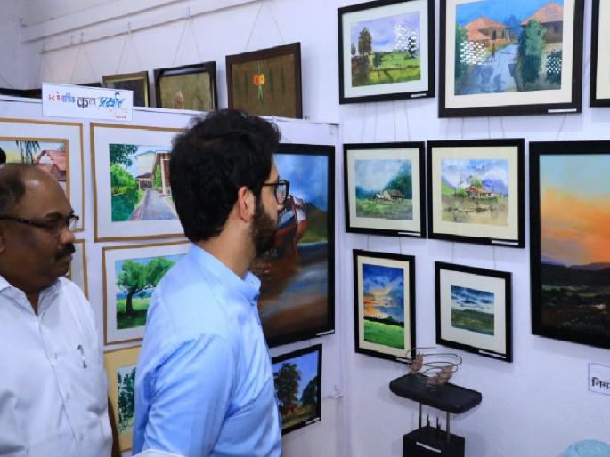 Aditya Thackeray was amazed to see the art of Sahyadri reaching the heights of Himalayas | सह्याद्रीची कला हिमालयाची उंची गाठणारी, विद्यार्थ्यांच्या शिल्पाकृती पाहून आदित्य ठाकरे झाले अचंबित Aditya Thackeray was amazed to see the art of Sahyadri reaching the heights of Himalayas | सह्याद्रीची कला हिमालयाची उंची गाठणारी, विद्यार्थ्यांच्या शिल्पाकृती पाहून आदित्य ठाकरे झाले अचंबित