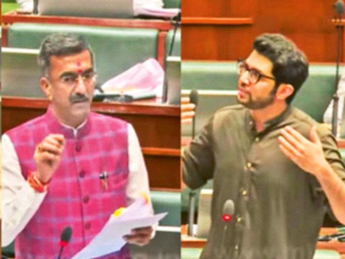 Ruckus over slum redevelopment issue, fight between Minister Desai and Thackeray-Sardesai | झोपडपट्टी पुनर्विकासाच्या मुद्द्यावरून गदारोळ, मंत्री देसाई अन् ठाकरे-सरदेसाईंमध्ये खडाजंगी Ruckus over slum redevelopment issue, fight between Minister Desai and Thackeray-Sardesai | झोपडपट्टी पुनर्विकासाच्या मुद्द्यावरून गदारोळ, मंत्री देसाई अन् ठाकरे-सरदेसाईंमध्ये खडाजंगी