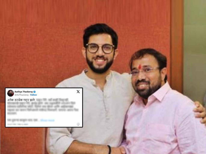 aditya thackeray special post tweet on suraj chavan after bmc khichdi scam Mumbai high court grants bail | "अनेक डरपोक गद्दार झाले, पळून गेले; पण आमचा भाऊ सूरज..."; आदित्य ठाकरेंची खास पोस्ट aditya thackeray special post tweet on suraj chavan after bmc khichdi scam Mumbai high court grants bail | "अनेक डरपोक गद्दार झाले, पळून गेले; पण आमचा भाऊ सूरज..."; आदित्य ठाकरेंची खास पोस्ट