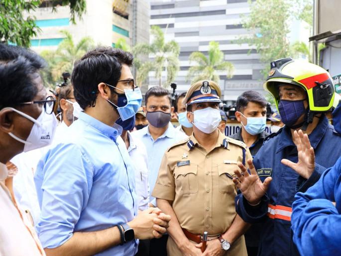 deputy commissioner inquiries into tardeo fire accident aditya thackeray went to the spot | Tardeo Fire: ताडदेव दुर्घटनेची उपायुक्तांमार्फत चौकशी; आदित्य ठाकरे गेले घटनास्थळी deputy commissioner inquiries into tardeo fire accident aditya thackeray went to the spot | Tardeo Fire: ताडदेव दुर्घटनेची उपायुक्तांमार्फत चौकशी; आदित्य ठाकरे गेले घटनास्थळी