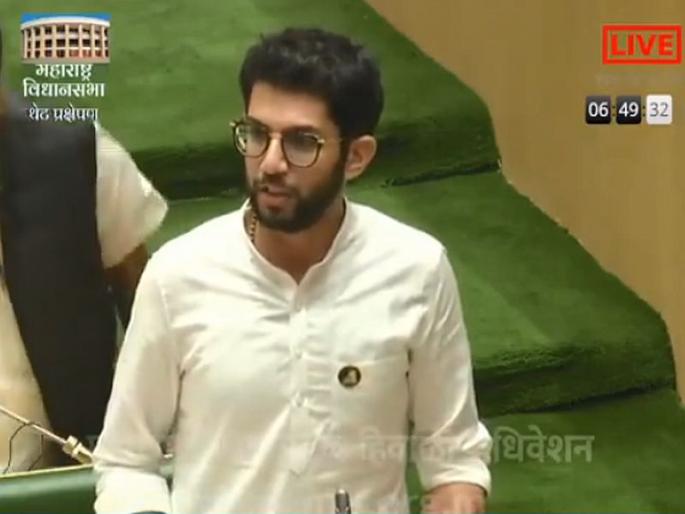 'Make mud and open lotus, this will not happen in Maharashtra now' aditya thackeray says in first speech | आता महाराष्ट्रात असं होणार नाही, पहिल्याच भाषणात आदित्य ठाकरेंचा भाजपाला इशारा 'Make mud and open lotus, this will not happen in Maharashtra now' aditya thackeray says in first speech | आता महाराष्ट्रात असं होणार नाही, पहिल्याच भाषणात आदित्य ठाकरेंचा भाजपाला इशारा