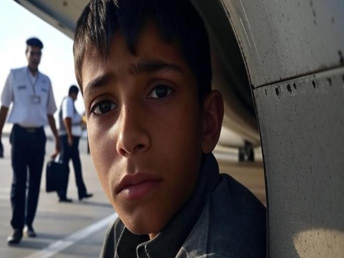 VIRAL: A terrifying 'journey'! A 13-year-old boy reaches India from Afghanistan by hiding under the wheels of a plane | VIRAL : धडकी भरवणारी 'सफर'! अफगाणिस्तानातून विमानाच्या चाकात लपून भारतात पोहोचला १३ वर्षांचा मुलगा