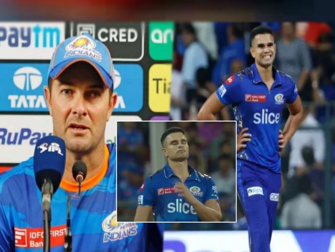  After Mumbai Indians lost by 13 runs in MI vs PBKS, team coach Mark Boucher criticized the bowlers and said that Arjun Tendulkar will learn from this  | मुंबई इंडियन्सच्या पराभवानंतर कोच संतापले; गोलंदाजांवर फोडलं खापर, अर्जुनबद्दल म्हणाले...