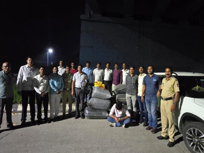 Opium worth 21 lakh seized from car near Samruddhi Mahamarga bridge; Rajasthan driver arrested | समृद्धी महामार्गाच्या पुलाजवळ कारमधून २१ लाखांचे अफू जप्त; राजस्थानच्या चालकास अटक Opium worth 21 lakh seized from car near Samruddhi Mahamarga bridge; Rajasthan driver arrested | समृद्धी महामार्गाच्या पुलाजवळ कारमधून २१ लाखांचे अफू जप्त; राजस्थानच्या चालकास अटक