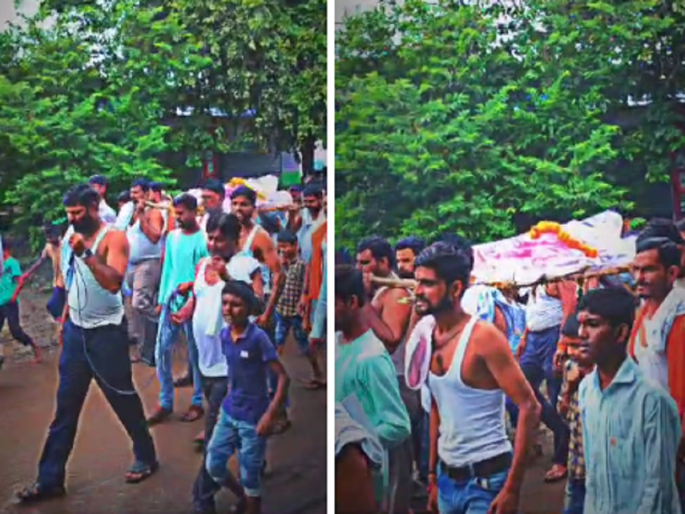 Simultaneous hunger strike in 53 villages of Manwat Taluka for Maratha reservation, Government's symbolic funeral procession | मराठा आरक्षणासाठी एकाचवेळी ५३ गावांत उपोषण, सरकारची काढली प्रतीकात्मक अंत्ययात्रा Simultaneous hunger strike in 53 villages of Manwat Taluka for Maratha reservation, Government's symbolic funeral procession | मराठा आरक्षणासाठी एकाचवेळी ५३ गावांत उपोषण, सरकारची काढली प्रतीकात्मक अंत्ययात्रा