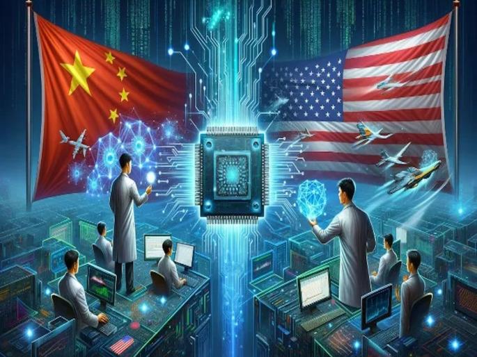 America Challenge against the enemy with the help of 'enemy'; Chinese talent is the biggest advantage, tug of war in the AI world | अमेरिकेची ‘‌शत्रू’च्या मदतीनेच शत्रूवर कुरघोडी; चिनी टॅलेंटचा सर्वाधिक फायदा, AI जगतात रस्सीखेच