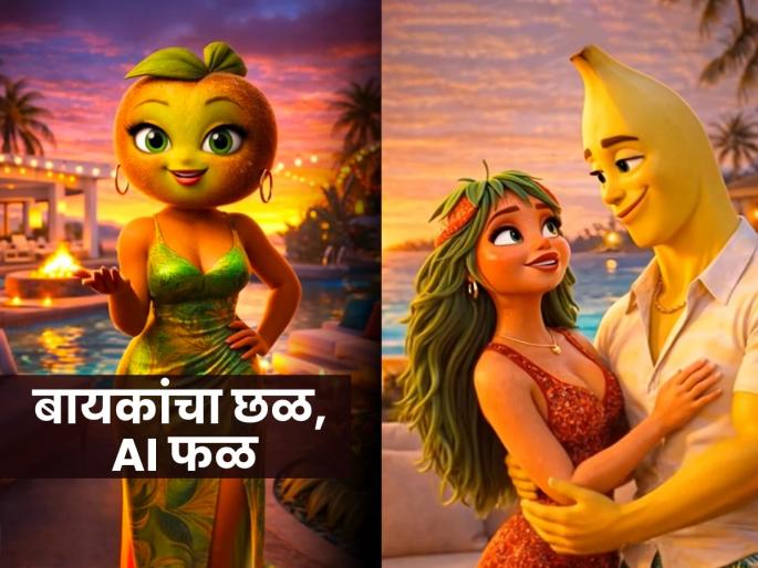 AI Fruit videos: bad jokes and dirty comments on women in viral videos, a new topic of discussion around the world | AI Fruit videos : फळांच्या व्हायरल लव्हस्टोरीत महिलांवर अश्लिल जोक-घाणेरड्या कमेंट, जगभर चर्चेचा नवा विषय AI Fruit videos: bad jokes and dirty comments on women in viral videos, a new topic of discussion around the world | AI Fruit videos : फळांच्या व्हायरल लव्हस्टोरीत महिलांवर अश्लिल जोक-घाणेरड्या कमेंट, जगभर चर्चेचा नवा विषय