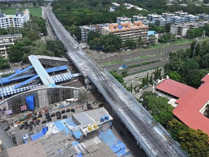 Mumbai: Flyover connecting Vikhroli East, West to open today | उड्डाणपुलावरून श्रेयवादाची लढाई, मुख्यमंत्र्यांनी सांगूनही कार्यक्रर्त्यांनी केले उद्घाटन
