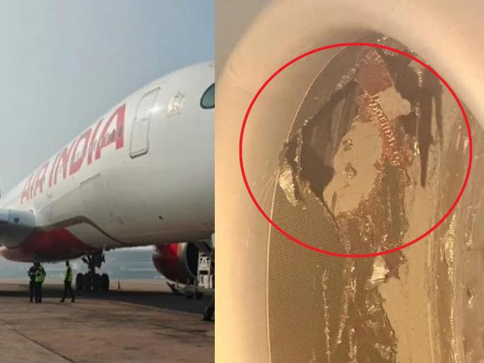 Container hits Air India plane; major accident averted at Delhi airport | कंटेनरची Air India च्या विमानाला जोरदार धडक; दिल्ली विमानतळावर मोठा अपघात टळला Container hits Air India plane; major accident averted at Delhi airport | कंटेनरची Air India च्या विमानाला जोरदार धडक; दिल्ली विमानतळावर मोठा अपघात टळला