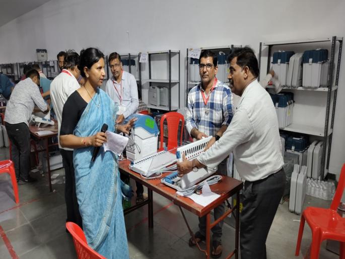 Airoli assembly EVMs sealed System ready for voting process | ऐरोली विधानसभेतील ईव्हीएम झाल्या सीलबंद; मतदानाच्या प्रक्रियेसाठी यंत्रणा सज्ज  Airoli assembly EVMs sealed System ready for voting process | ऐरोली विधानसभेतील ईव्हीएम झाल्या सीलबंद; मतदानाच्या प्रक्रियेसाठी यंत्रणा सज्ज