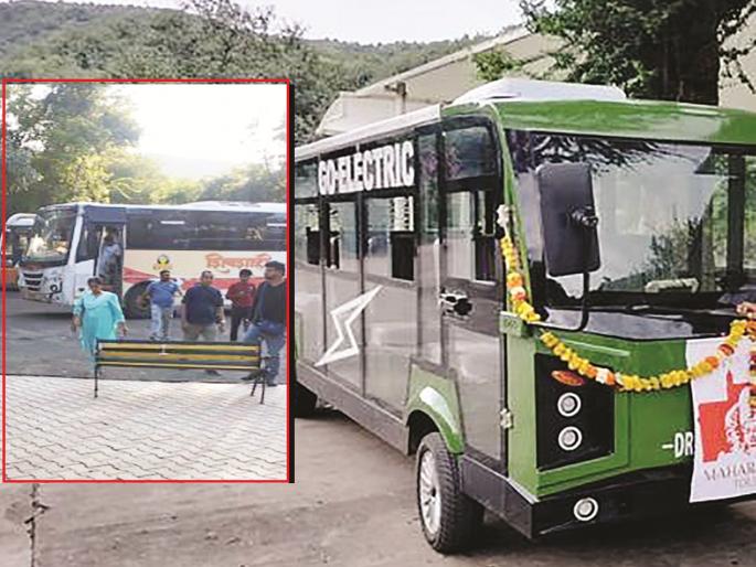 E-vehicles 'discharge' in Ajanta caves; Madar on ST, how will the paintings be safe? | अजिंठा लेण्यांत ई-वाहनेच ‘डिस्चार्ज’; एसटीवर मदार, पेंटिंग सुरक्षित राहणार तरी कशी? E-vehicles 'discharge' in Ajanta caves; Madar on ST, how will the paintings be safe? | अजिंठा लेण्यांत ई-वाहनेच ‘डिस्चार्ज’; एसटीवर मदार, पेंटिंग सुरक्षित राहणार तरी कशी?