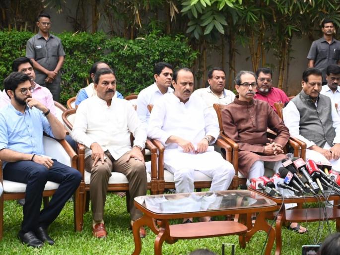 Those who feel their self respect has been hurt can join in Mahavikas Aghadi protest Rally on Saturday says Ajit Pawar | "पक्षाशी संबंध नसला तरी ज्यांचा स्वाभिमान दुखावला गेलाय त्यांनी..."; मोर्चाबद्दलच्या बैठकीनंतर अजित पवारांचे विधान Those who feel their self respect has been hurt can join in Mahavikas Aghadi protest Rally on Saturday says Ajit Pawar | "पक्षाशी संबंध नसला तरी ज्यांचा स्वाभिमान दुखावला गेलाय त्यांनी..."; मोर्चाबद्दलच्या बैठकीनंतर अजित पवारांचे विधान