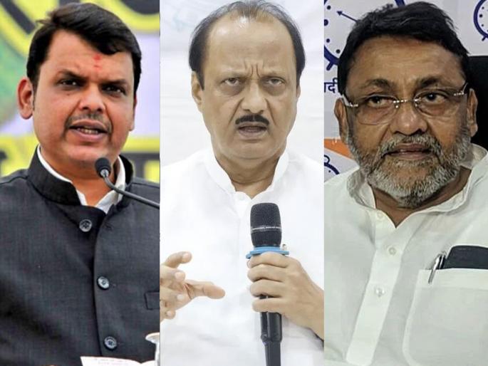 maharashtra politics Nawab Malik's presence in Ajit Pawar's meeting BJP leaders expressed their displeasure | अजित पवारांच्या बैठकीत नवाब मलिकांची हजेरी, भाजपा नेत्यांची आली पहिली प्रतिक्रिया; म्हणाले, "आमची तीव्र..." maharashtra politics Nawab Malik's presence in Ajit Pawar's meeting BJP leaders expressed their displeasure | अजित पवारांच्या बैठकीत नवाब मलिकांची हजेरी, भाजपा नेत्यांची आली पहिली प्रतिक्रिया; म्हणाले, "आमची तीव्र..."