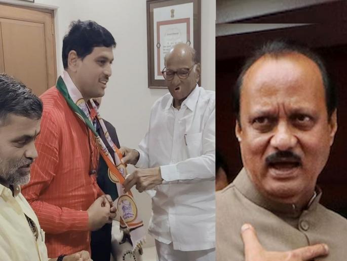 Maharashtra Vidhan Sabha Election 2024: Shock to Ajit Pawar in Assembly Elections; 15 corporators along with sub-president joined Sharad Pawar group solapur vairag nagar panchayat | Ajit pawar: निलेश लंकेंनी दिला अजित पवारांना धक्का; उपनगराध्यक्षांसह 15 नगरसेवक शरद पवार गटात दाखल Maharashtra Vidhan Sabha Election 2024: Shock to Ajit Pawar in Assembly Elections; 15 corporators along with sub-president joined Sharad Pawar group solapur vairag nagar panchayat | Ajit pawar: निलेश लंकेंनी दिला अजित पवारांना धक्का; उपनगराध्यक्षांसह 15 नगरसेवक शरद पवार गटात दाखल