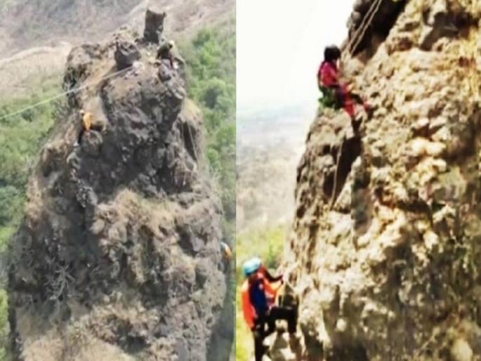 Six Year Old Girl From Kalyan Rock Climbing At Navra Navri Sulka Trambyakeshwar | इतिहासात प्रथम झिप्लायनिंगद्वारे नवरा-नवरीचा सुळका सर; कल्याणच्या शिरपेचात मानाचा तुरा Six Year Old Girl From Kalyan Rock Climbing At Navra Navri Sulka Trambyakeshwar | इतिहासात प्रथम झिप्लायनिंगद्वारे नवरा-नवरीचा सुळका सर; कल्याणच्या शिरपेचात मानाचा तुरा