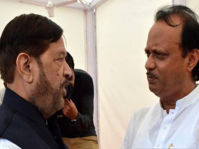 Ajit Pawar-Girish Bapat came face to face in the Assembly ... | विधानभवनात अजित पवार-गिरीश बापट आमने-सामने आले अन्... Ajit Pawar-Girish Bapat came face to face in the Assembly ... | विधानभवनात अजित पवार-गिरीश बापट आमने-सामने आले अन्...