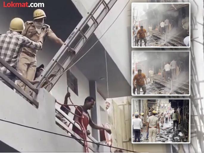 Massive fire breaks out in Ajmer hotel 4 people burnt alive | अजमेर हॉटेलमध्ये आगीत एका मुलासह चौघे जिवंत होरपळे; मुलाला वाचवण्यासाठी आईने खाली फेकले Massive fire breaks out in Ajmer hotel 4 people burnt alive | अजमेर हॉटेलमध्ये आगीत एका मुलासह चौघे जिवंत होरपळे; मुलाला वाचवण्यासाठी आईने खाली फेकले