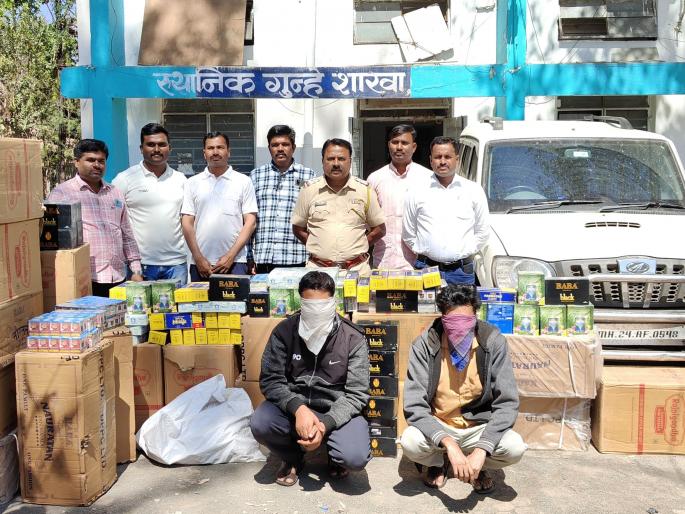 gutkha worth 18 lakhs seized along with vehicle in latur city | लातूर शहरात वाहनासह १८ लाखांचा गुटखा पकडला gutkha worth 18 lakhs seized along with vehicle in latur city | लातूर शहरात वाहनासह १८ लाखांचा गुटखा पकडला