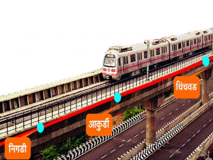 Pimpri to Nigdi Metro Road Chinchwad, Akurdi station also | पिंपरी ते निगडी मेट्रो मार्गावर चिंचवड, आकुर्डीलाही स्टेशन  Pimpri to Nigdi Metro Road Chinchwad, Akurdi station also | पिंपरी ते निगडी मेट्रो मार्गावर चिंचवड, आकुर्डीलाही स्टेशन