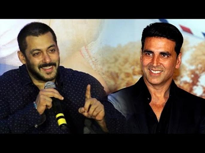 Did Akshay Kumar call Salman Khan before blocking Eid 2020 for suryavanshi? | अक्षय कुमारने ही गोष्ट करण्यापूर्वी सलमान खानशी केली चर्चा? Did Akshay Kumar call Salman Khan before blocking Eid 2020 for suryavanshi? | अक्षय कुमारने ही गोष्ट करण्यापूर्वी सलमान खानशी केली चर्चा?