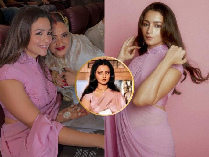 Alia Bhatt carry rekha iconic Silsila movie look at Umrao Jaan premiere | जणू दुसरी रेखा! 'उमराव जान'च्या प्रीमियरला आलिया भटने केला 'सिलसिला' लूक, चाहत्यांनी दिली पसंती Alia Bhatt carry rekha iconic Silsila movie look at Umrao Jaan premiere | जणू दुसरी रेखा! 'उमराव जान'च्या प्रीमियरला आलिया भटने केला 'सिलसिला' लूक, चाहत्यांनी दिली पसंती