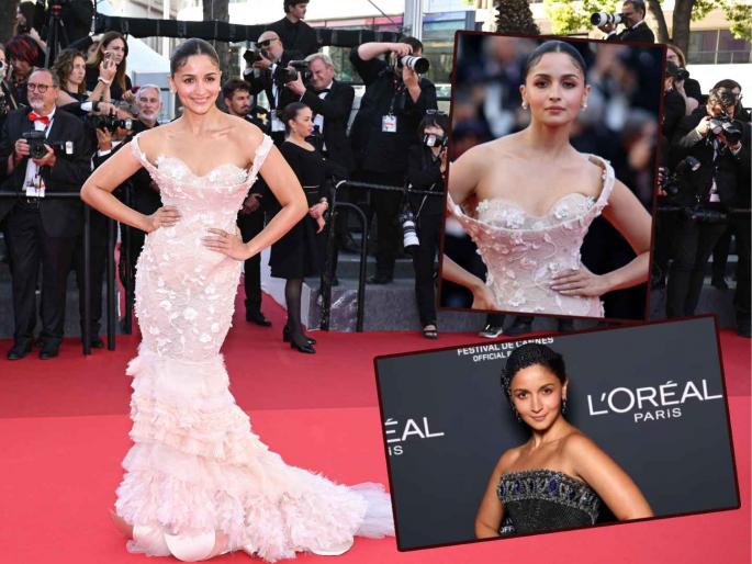 Alia Bhatt shined on the red carpet of Cannes looked like an angel carried no jewellery look | 'कान्स'च्या रेड कार्पेटवर चमकली आलिया भट, दोन्ही लूकमधून वेधलं लक्ष; चाहते म्हणाले... Alia Bhatt shined on the red carpet of Cannes looked like an angel carried no jewellery look | 'कान्स'च्या रेड कार्पेटवर चमकली आलिया भट, दोन्ही लूकमधून वेधलं लक्ष; चाहते म्हणाले...