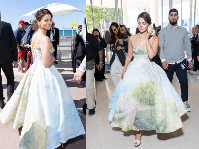 alia bhatt kapoor first cannes look seen in mint green gown just like a princess | कान्समध्ये अवतरली जणू स्वप्नातील परी! मिंट-ग्रीन गाऊनमध्ये आलिया भट्टचा 'प्रिन्सेस लूक' व्हायरल alia bhatt kapoor first cannes look seen in mint green gown just like a princess | कान्समध्ये अवतरली जणू स्वप्नातील परी! मिंट-ग्रीन गाऊनमध्ये आलिया भट्टचा 'प्रिन्सेस लूक' व्हायरल