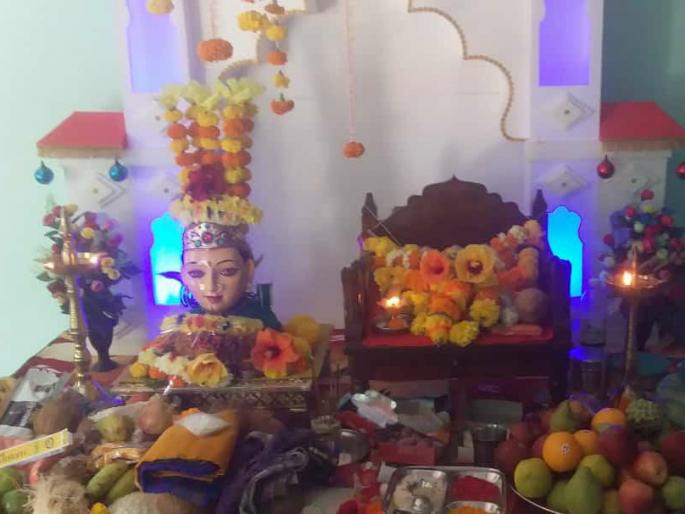 in raigad district navratri festival is celebrated in a devotional atmosphere in the spirit of tradition | रायगड जिल्ह्यात पारंपारीकतेची कास धरीत भक्तीमय वातावरणात नवरात्रौत्सव साजरा in raigad district navratri festival is celebrated in a devotional atmosphere in the spirit of tradition | रायगड जिल्ह्यात पारंपारीकतेची कास धरीत भक्तीमय वातावरणात नवरात्रौत्सव साजरा