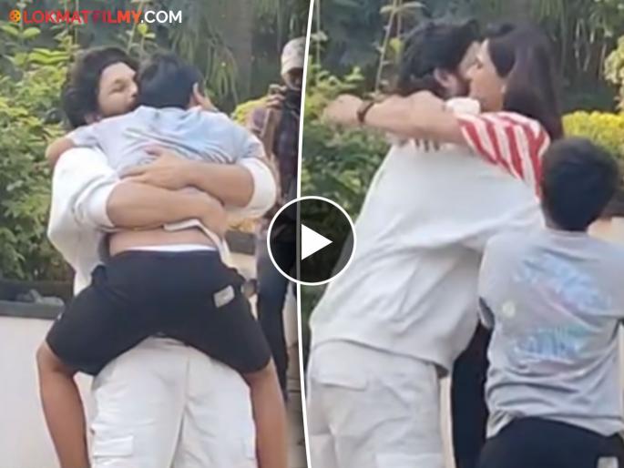 allu arjun come home after gets bail son daughter and wife cry emotional video | पुष्पाचा लेक धावत आला तर पत्नी मिठी मारून रडली, तुरुंगातून घरी आल्यानंतर अल्लू अर्जुनच्या कुटुंबियांचा भावुक व्हिडिओ allu arjun come home after gets bail son daughter and wife cry emotional video | पुष्पाचा लेक धावत आला तर पत्नी मिठी मारून रडली, तुरुंगातून घरी आल्यानंतर अल्लू अर्जुनच्या कुटुंबियांचा भावुक व्हिडिओ