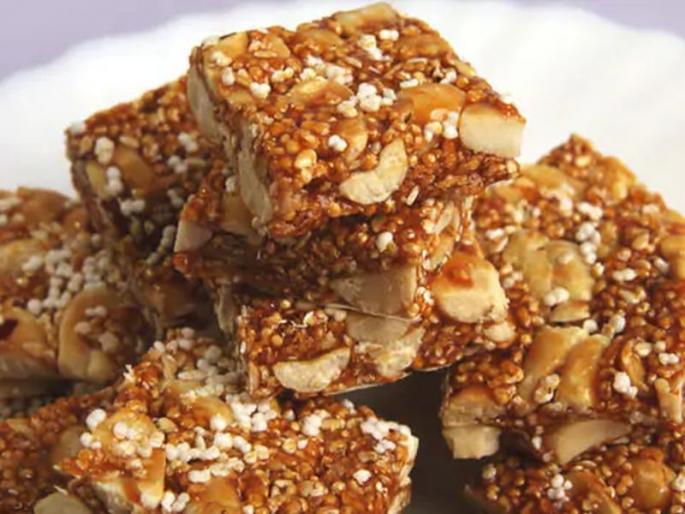Receipe of almond til chikki | हिवाळ्यासाठी पौष्टिक ठरते बदाम आणि तिळाची चिक्की!