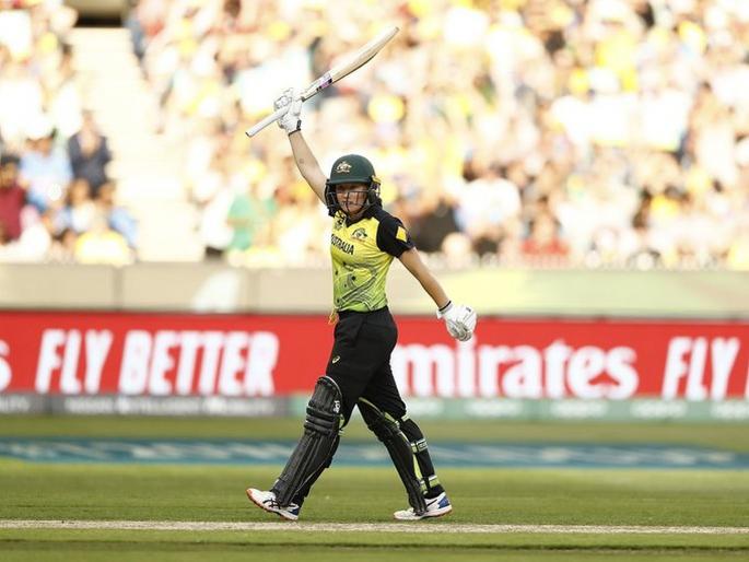 ICC Women's T20 World Cup, Final: Alyssa Healy's 50 off 30 balls is the FASTEST fifty in ICC finals in both Men (ODI WC, CT, WT20) and Women (WODI WC, WT20) tournaments svg  | ICC Women's T20 World Cup, Final: अ‍ॅलिसा हिलीनं धू धू धुतलं, पुरुष फलंदाजालाही न जमलेला वर्ल्ड रेकॉर्ड नोंदवला 